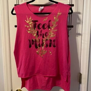 Zumba tank top size Large Lovely. Feel the Music